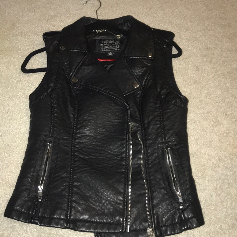 Blanc Noir Leather Vest